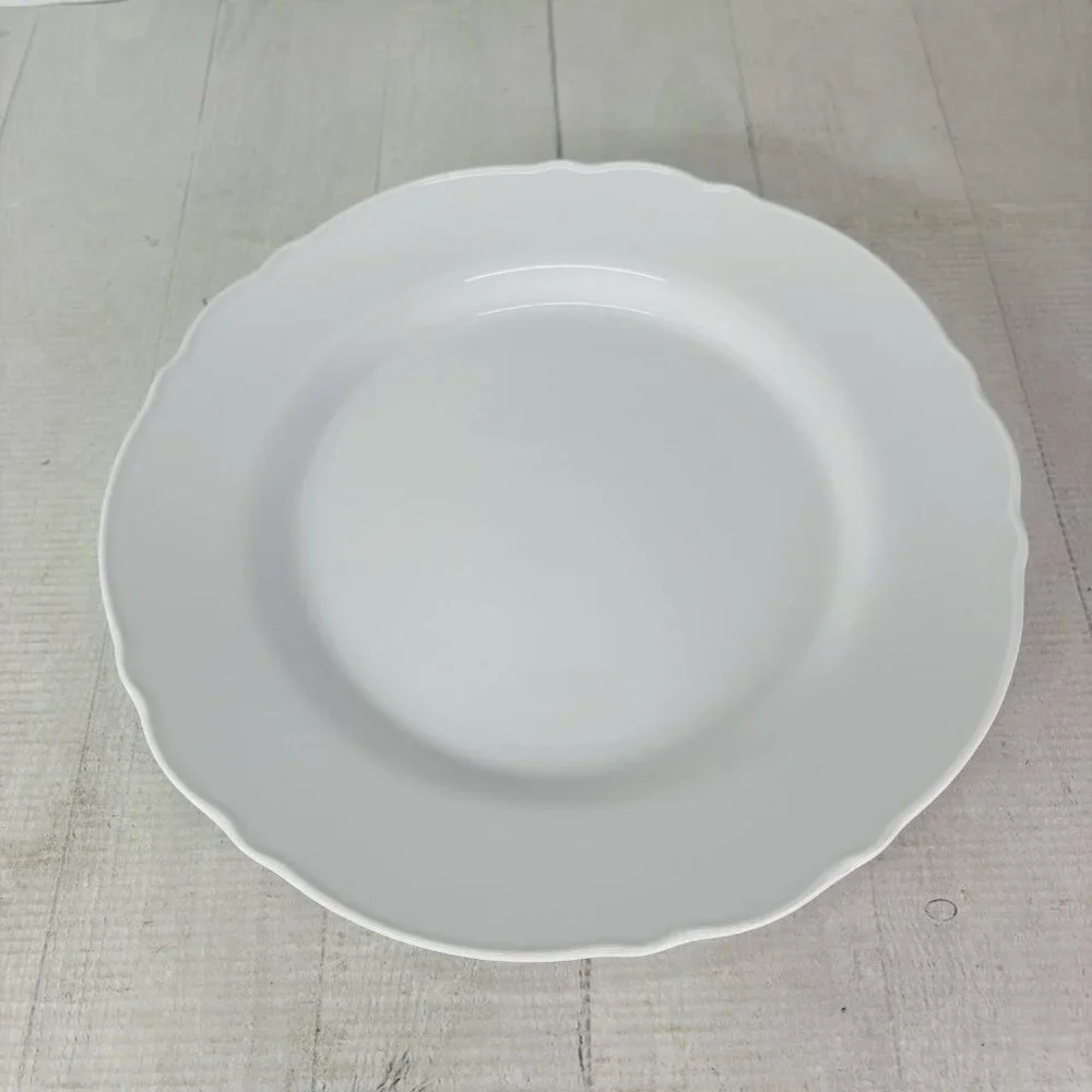 Ikea of Sweden UPPLAGA 21986 White Scalloped Porcelain 11